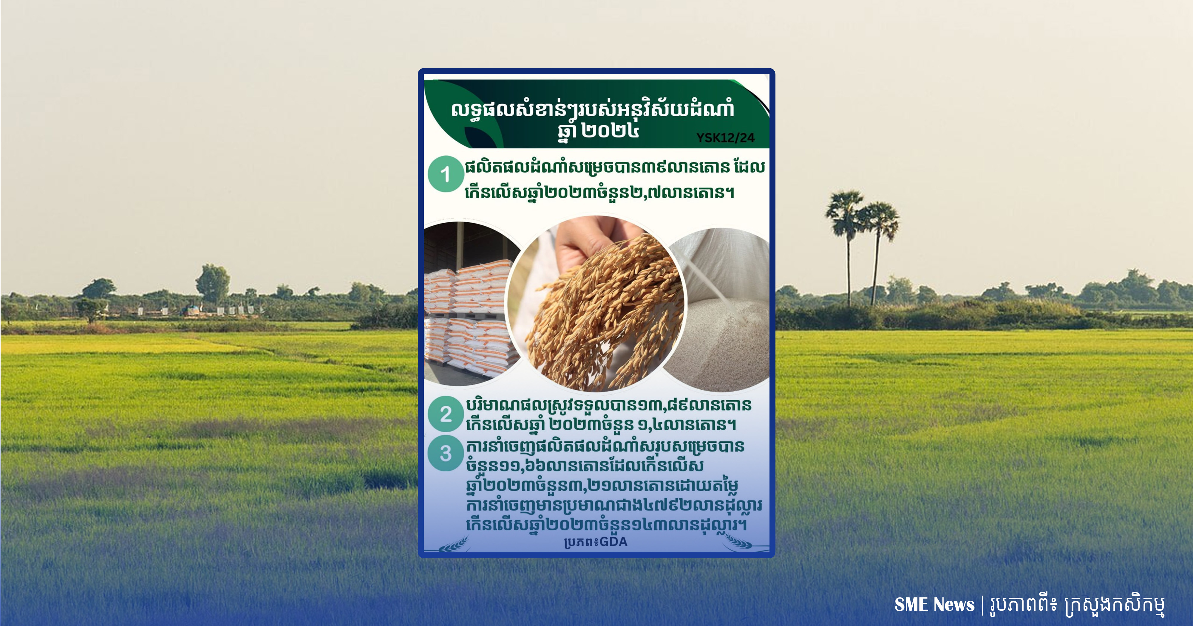 កម្ពុជា នាំចេញដំណាំសម្រចបានជាង ៤,៧ពាន់លានដុល្លារ ក្នុងឆ្នាំ២០២៤